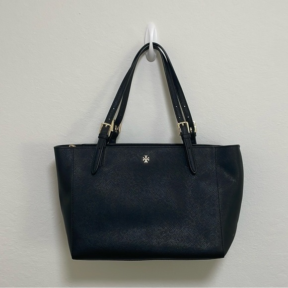 Tory Burch Black York Saffiano Leather Purse - Picture 1 of 6